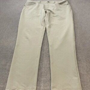 Public Rec Pants Mens 40 Hemmed 34L Tan Stretch Performance Travel Lightweight